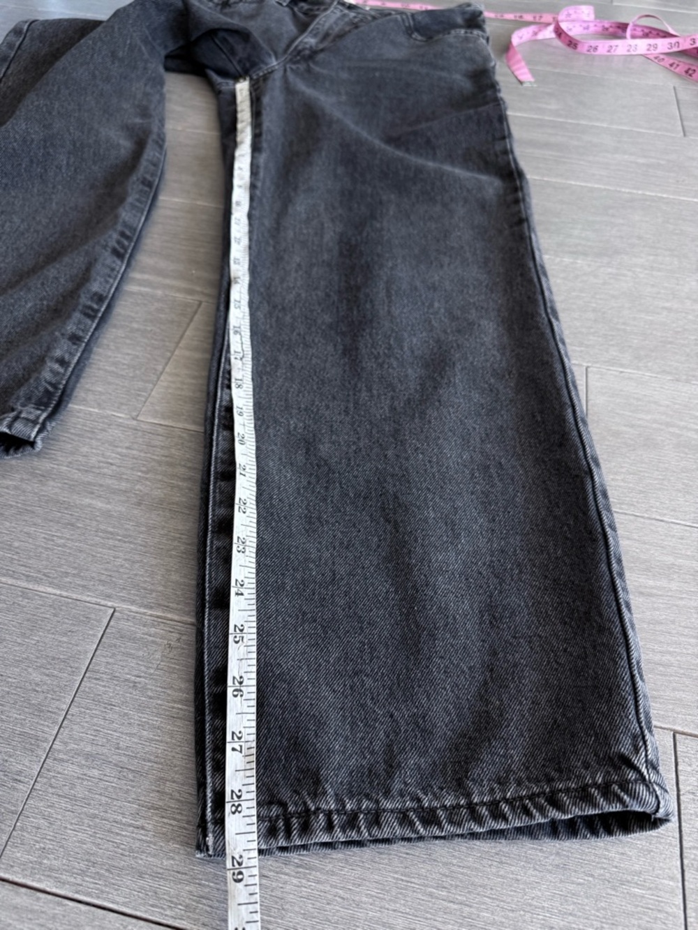 Levi's Premium BAGGY DAD WOMEN'S JEANS Size 26 Boot Barn Washed Black Gray - Picture 16 of 16